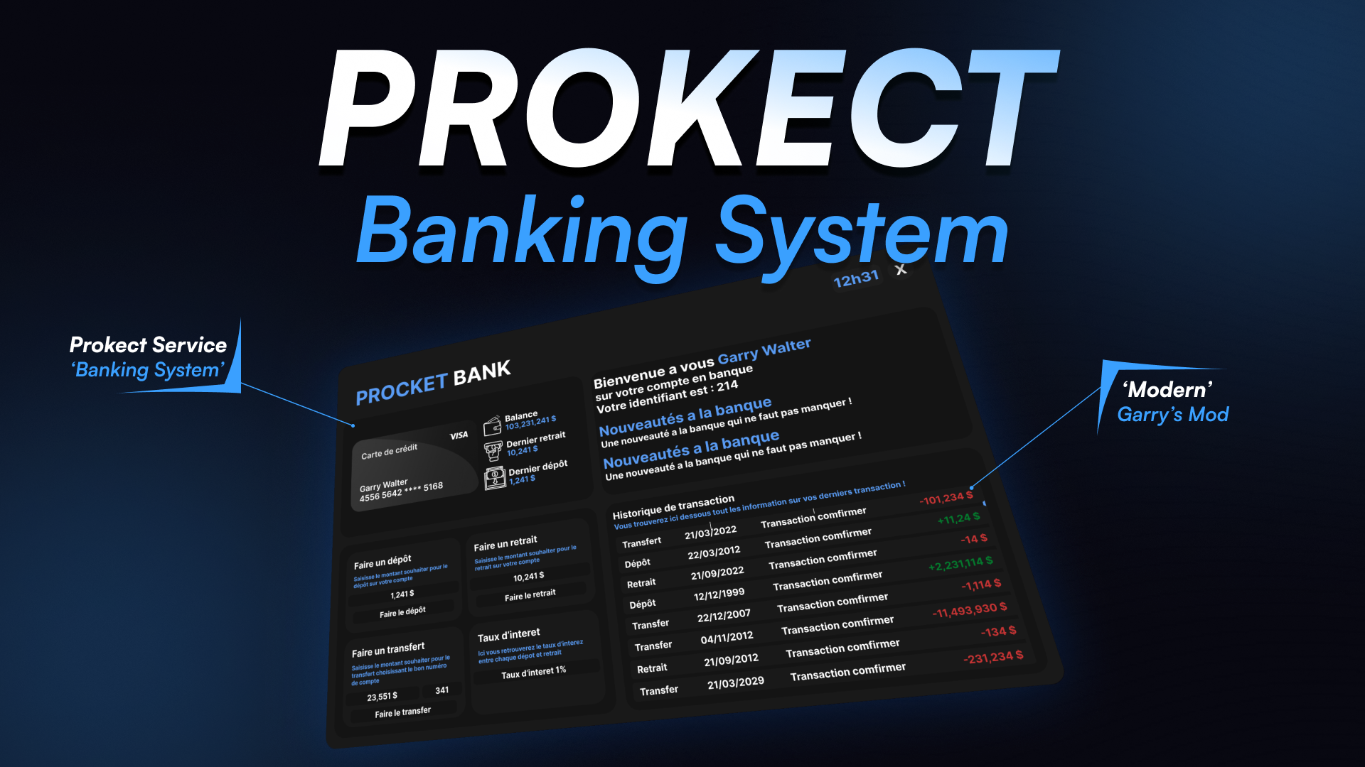 ⚡ Prokect - Banking System | The Ultimate Banking System